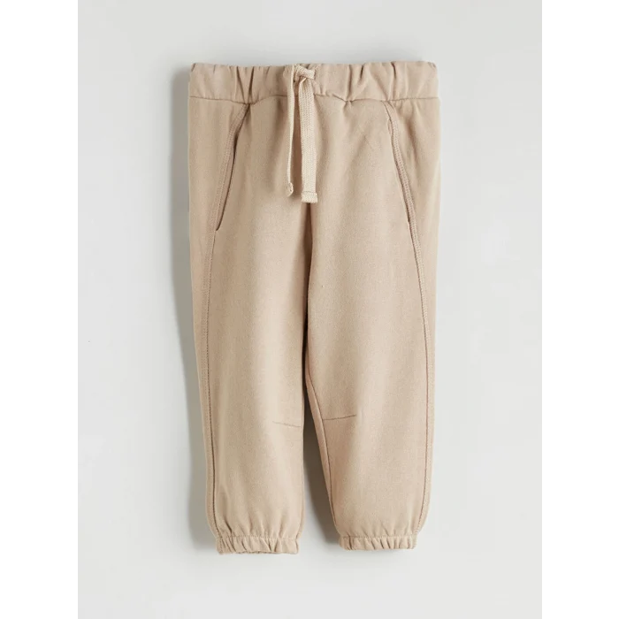 LCW baby Bej Bisiklet Yaka Baskılı Erkek Bebek 3lü Takım