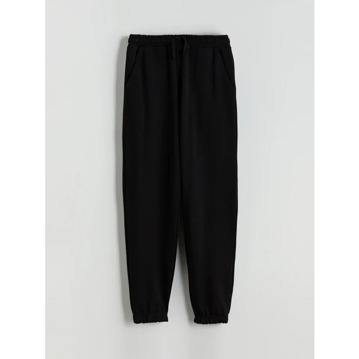 LCW Kids Siyah Bisiklet Yaka Baskılı Erkek Çocuk Eşofman Takım