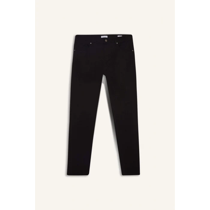 Defacto B2089AXBK81 Siyah Slim Fit Dar Kesim Dar Paça Cepli Pantolon