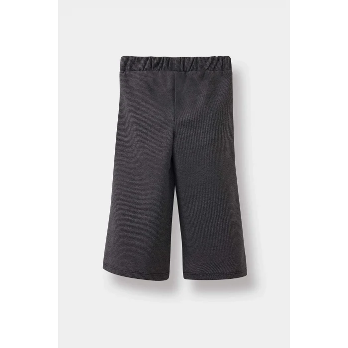 Defacto F3780A5BK81 Siyah Kız Bebek Wide Leg Jean Görünümlü Pantolon