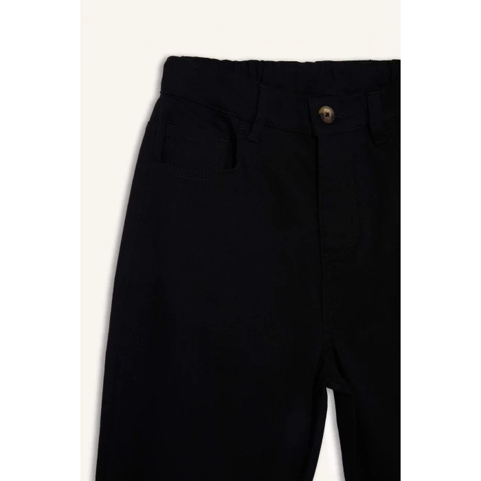 Defacto U3254A6NV253 Lacivert Erkek Çocuk Düz Paça Gabardin Okul Pantolonu