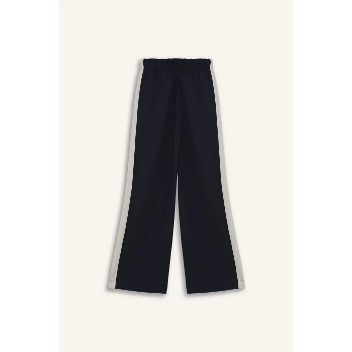 Defacto E8956AXNV165 Lacivert DeFactoFit Wide Leg Geniş Paça Standart Boy Modal Soft Touch Pantolon