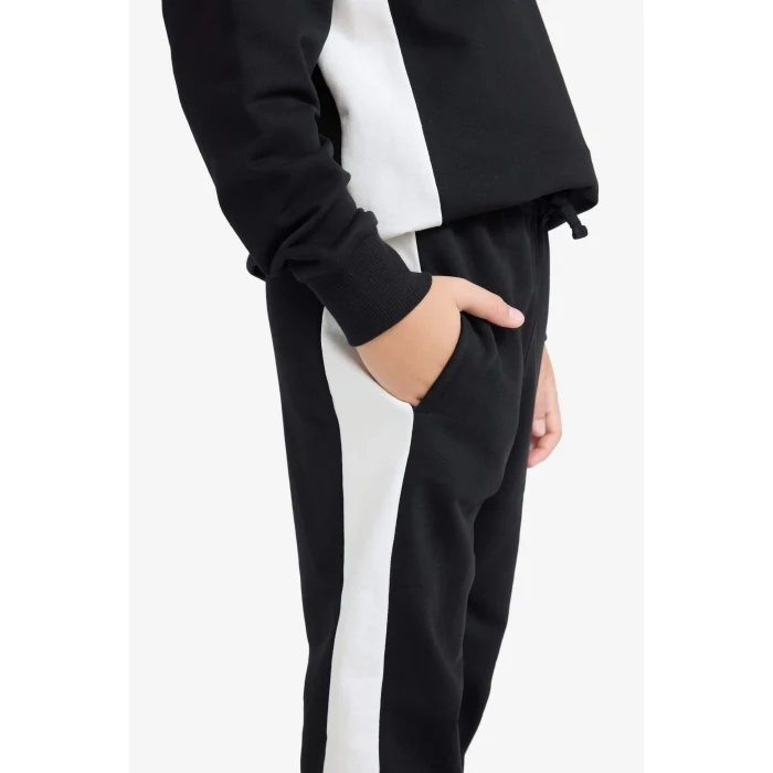 Defacto F2179A8BK81 Siyah Erkek Çocuk Beli Lastikli Baskılı Jogger Eşofman Altı