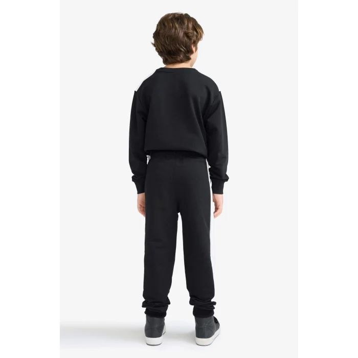 Defacto F2179A8BK81 Siyah Erkek Çocuk Beli Lastikli Baskılı Jogger Eşofman Altı