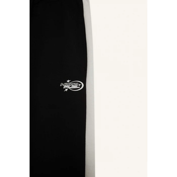 Defacto F2179A8BK81 Siyah Erkek Çocuk Beli Lastikli Baskılı Jogger Eşofman Altı