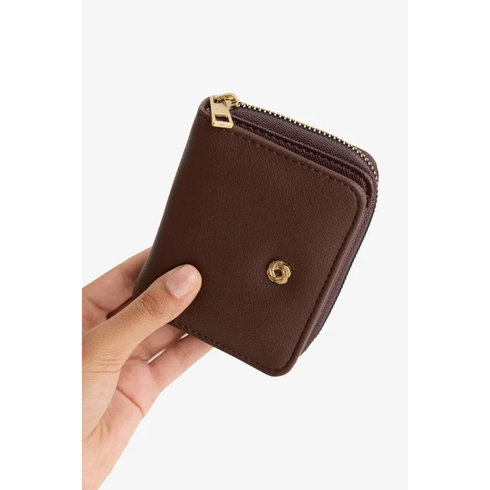 Defacto F6796AXBN66 Kahve Kadın Suni Deri Cüzdan