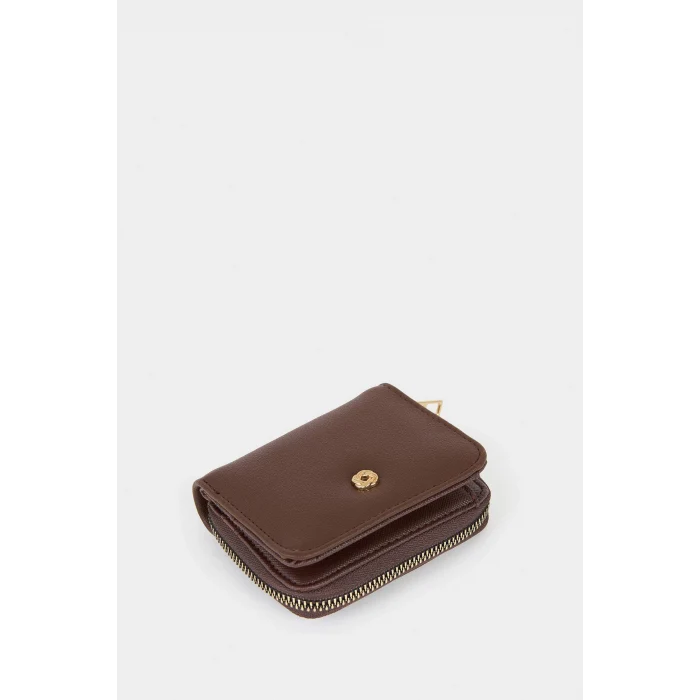Defacto F6796AXBN66 Kahve Kadın Suni Deri Cüzdan