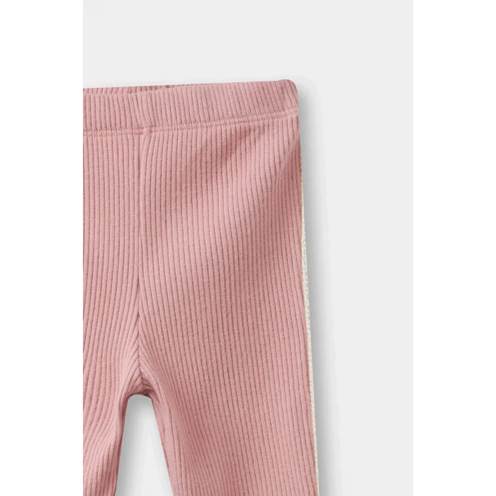 Defacto F8450A5BR277 Bordo Kız Bebek Fitilli Kaşkorse Fiyonk Detaylı Tayt