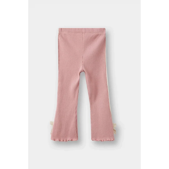 Defacto F8450A5BR277 Bordo Kız Bebek Fitilli Kaşkorse Fiyonk Detaylı Tayt