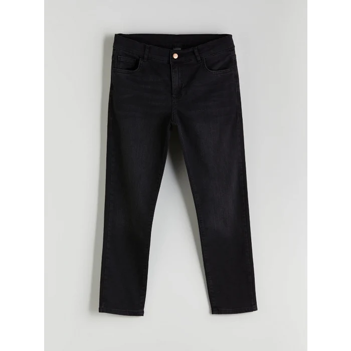 LCW Kids Siyah Slim Fit Erkek Çocuk Jean Pantolon