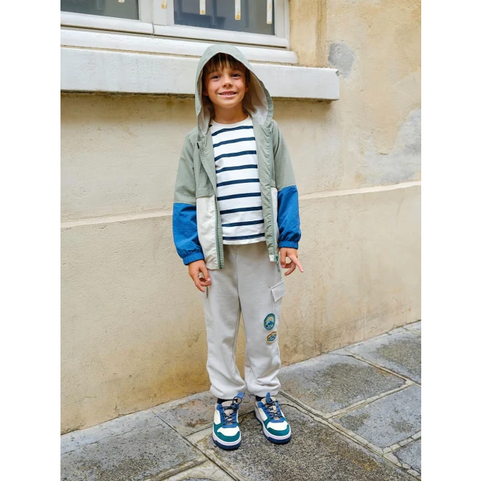 LCW Kids Gri Beli Lastikli Nakışlı Erkek Çocuk Jogger Eşofman Altı