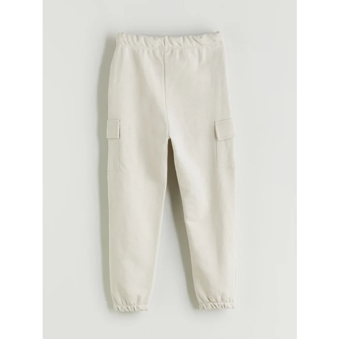 LCW Kids Gri Beli Lastikli Nakışlı Erkek Çocuk Jogger Eşofman Altı