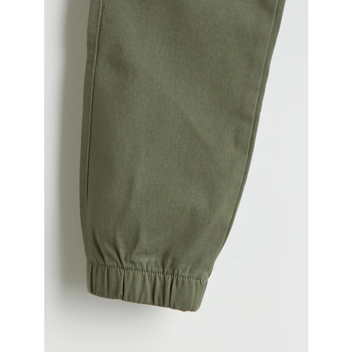 LCW Kids Haki Beli Lastikli Erkek Çocuk Kargo Jogger Pantolon