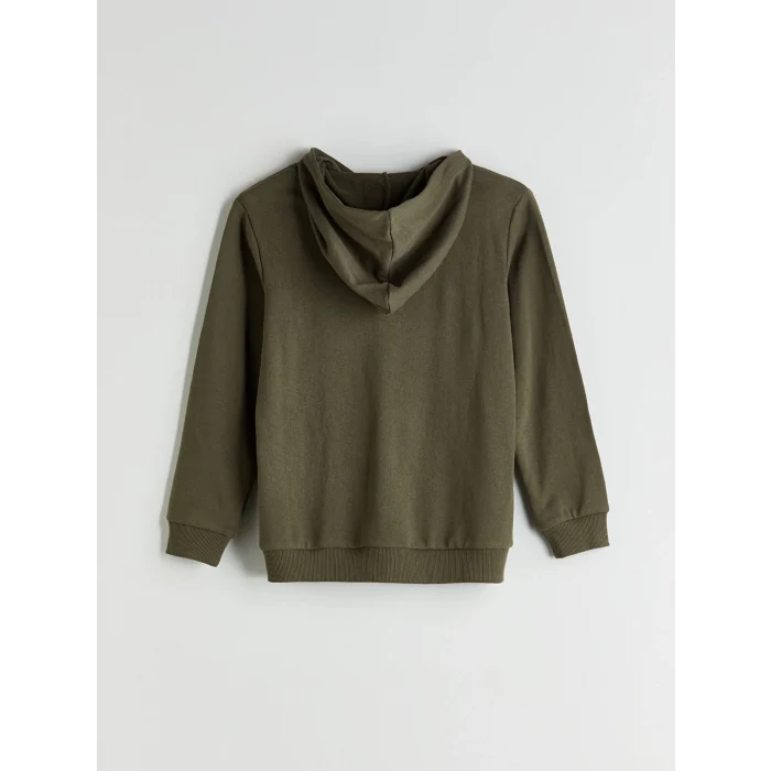 LCW Kids Haki Kapüşonlu Erkek Çocuk Eşofman Takım