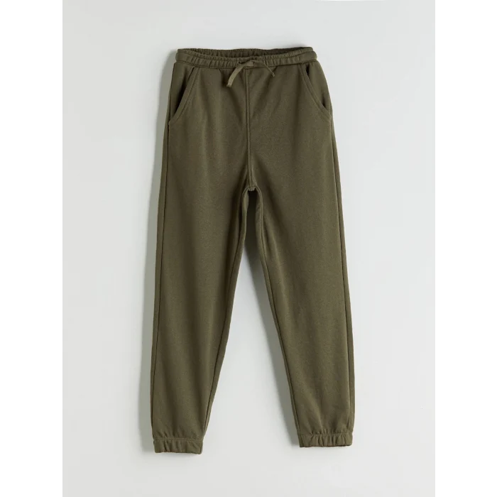 LCW Kids Haki Kapüşonlu Erkek Çocuk Eşofman Takım