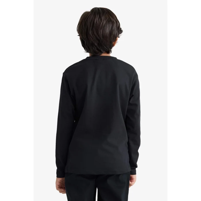 Defacto F5091A8BK81 Siyah Erkek Çocuk Minecraft Bisiklet Yaka Uzun Kollu Tişört