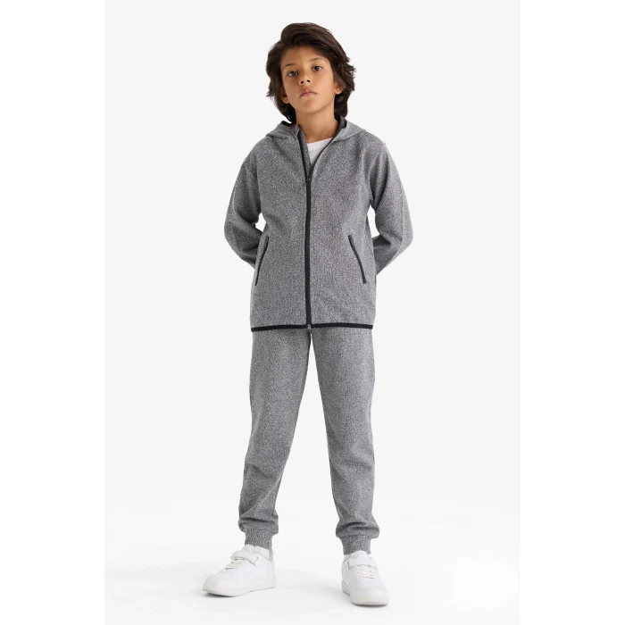 Defacto F0137A8AR163 Antrasit Erkek Çocuk Beli Lastikli Jogger Eşofman Altı
