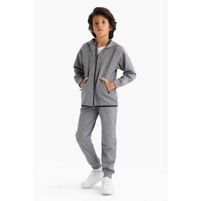 Defacto F0137A8AR163 Antrasit Erkek Çocuk Beli Lastikli Jogger Eşofman Altı
