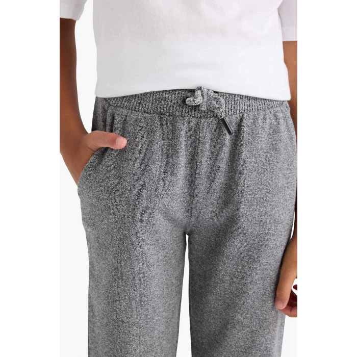 Defacto F0137A8AR163 Antrasit Erkek Çocuk Beli Lastikli Jogger Eşofman Altı