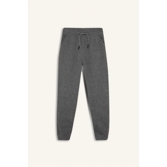 Defacto F0137A8AR163 Antrasit Erkek Çocuk Beli Lastikli Jogger Eşofman Altı