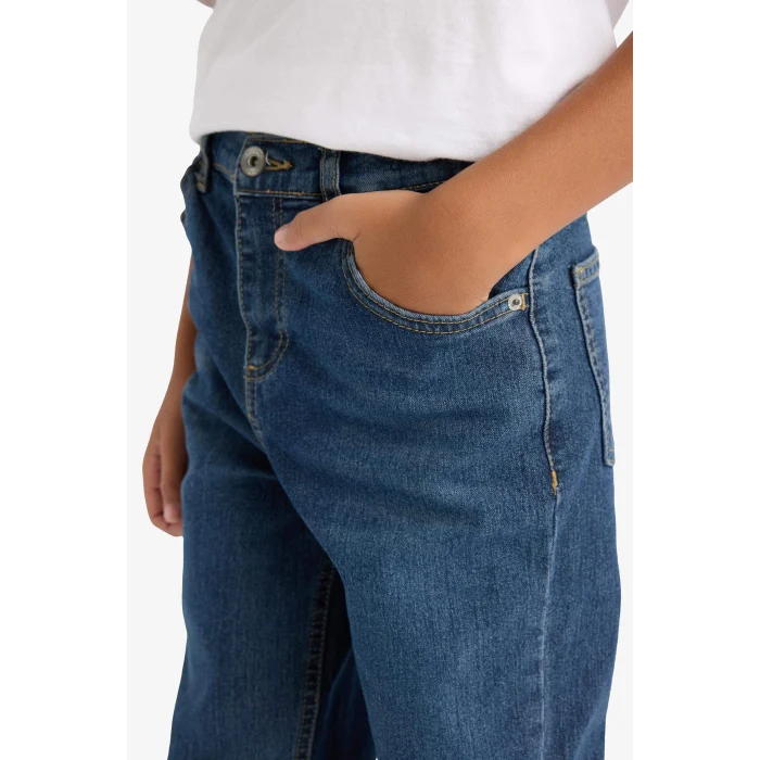 Defacto F0455A8NM35 DENIM Erkek Çocuk Straight Fit Düz Paça Jean Pantolon