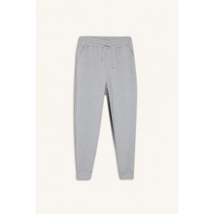 Defacto F2593A8GR377 Gri Erkek Çocuk 2li Takım Baskılı Sweatshirt Eşofman Altı