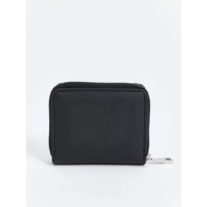 LCW ACCESSORIES Siyah Deri Görünümlü Kadın Cüzdan