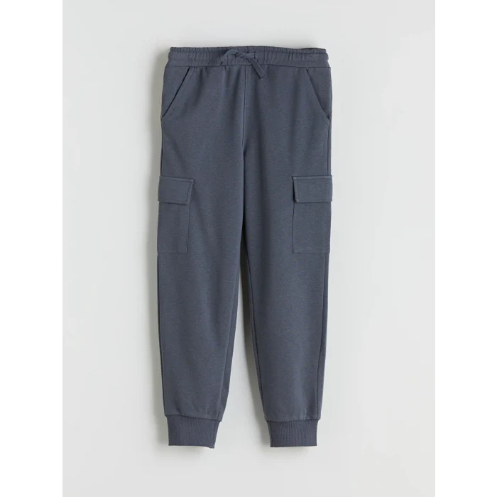 LCW Kids Gri Beli Lastikli Erkek Çocuk Kargo Eşofman Altı