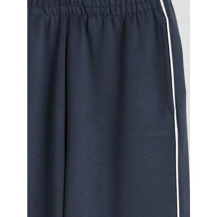 LCW Kids Antrasit Beli Lastikli Kız Çocuk Jogger Eşofman Alt