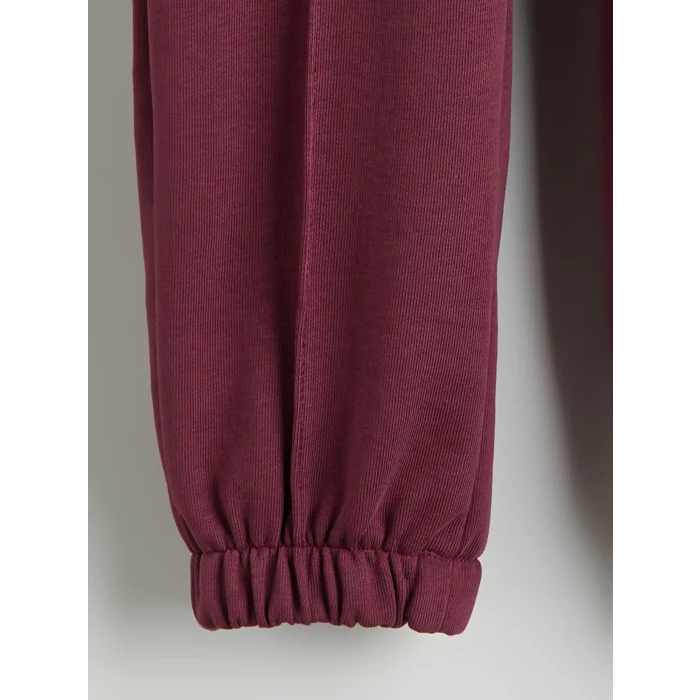 LCW Kids Mürdüm Beli Lastikli Kız Çocuk Jogger Eşofman Alt