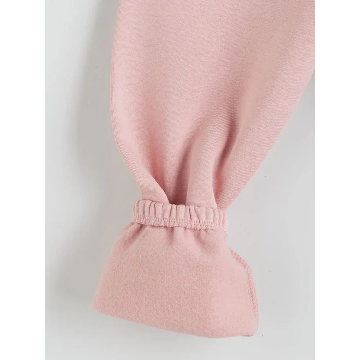 LCW Kids Ekru Beli Lastikli Kız Çocuk Eşofman Altı 2li