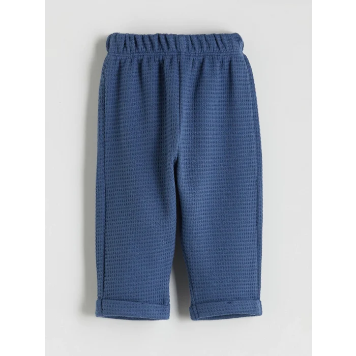 LCW baby Ekru Bisiklet Yaka Çizgili Erkek Bebek Sweatshirt ve Pantolon 2li