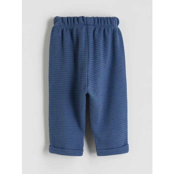 LCW baby Ekru Bisiklet Yaka Çizgili Erkek Bebek Sweatshirt ve Pantolon 2li