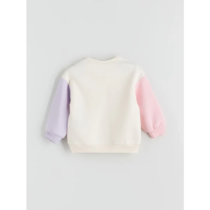 LCW Kids Ekru Kız Çocuk Kalın Sweatshirt ve Eşofman Alt 2li