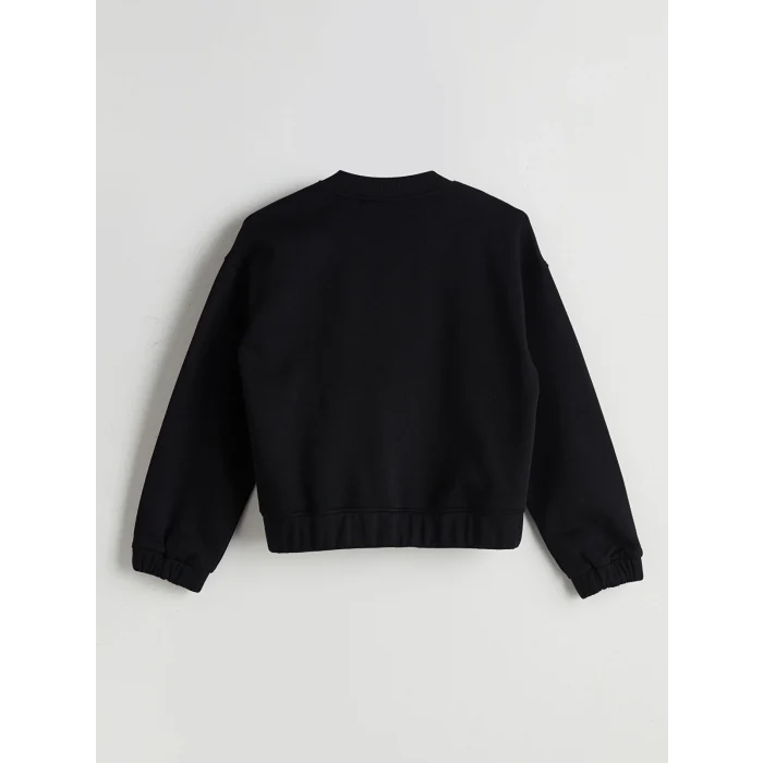 LCW Kids Siyah Uzun Kollu Kız Çocuk Kolej Ceket