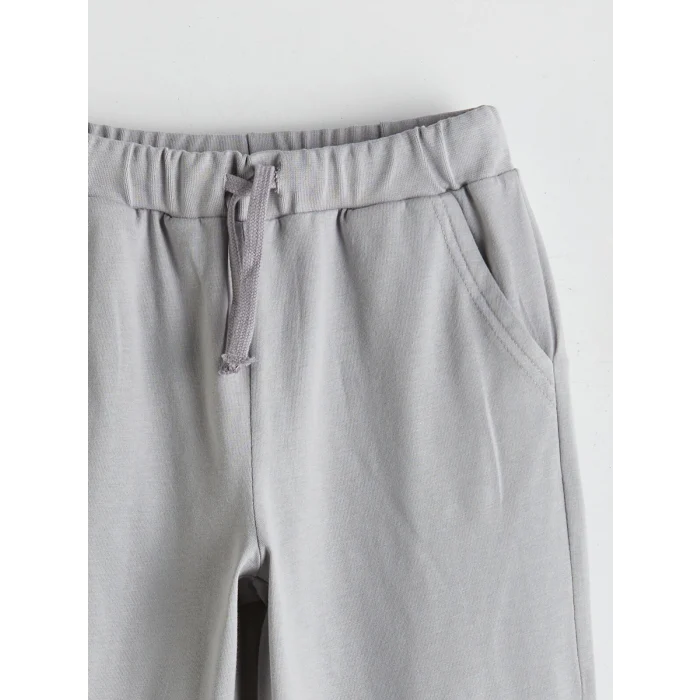 LCW Kids Siyah Beli Lastikli Erkek Çocuk Jogger Eşofman Alt 2li