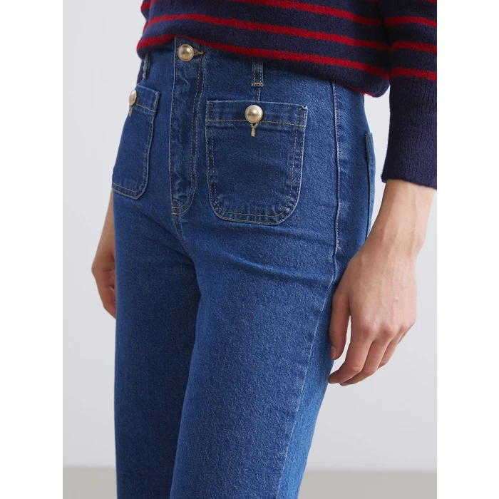 LCW Jeans Indigo Wideleg Kadın Jean Pantolon