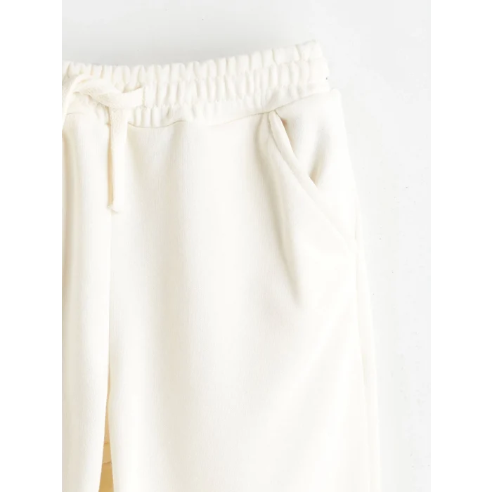 LCW Kids Bej Beli Lastikli Erkek Çocuk Jogger Eşofman Altı 2li