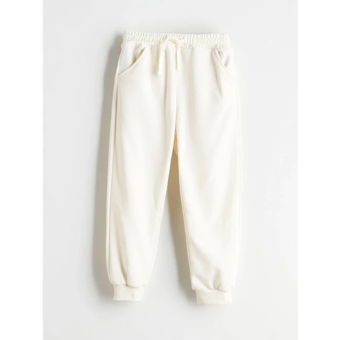 LCW Kids Bej Beli Lastikli Erkek Çocuk Jogger Eşofman Altı 2li