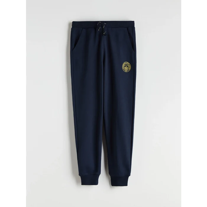 LCW Kids Lacivert Kapüşonlu Fenerbahçe Baskılı Erkek Çocuk Sweatshirt ve Eşofman Altı 2li