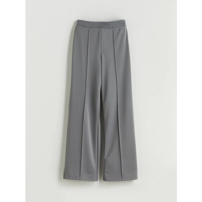 LCW Kids Gri Beli Lastikli Wideleg Kız Çocuk Pantolon