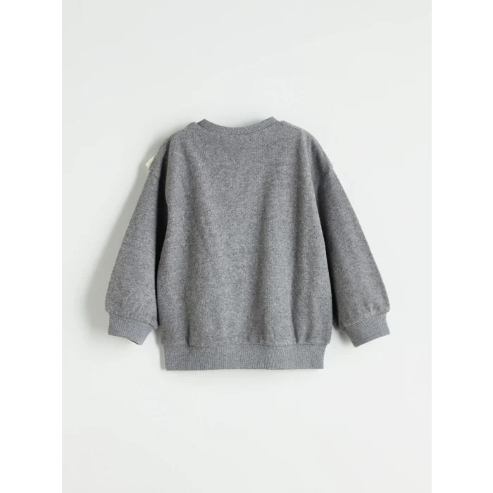 LCW Kids Antrasit Bisiklet Yaka Kız Çocuk Sweatshirt ve Eşofman Altı