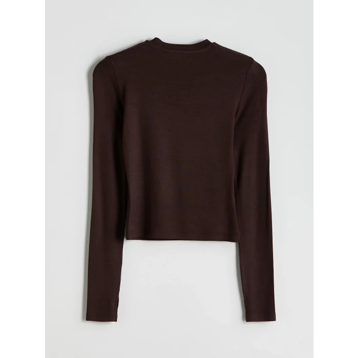 XSIDE Kahverengi Bisiklet Yaka Kadın Body