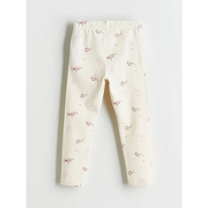 LCW Kids Pembe Beli Lastikli Kız Çocuk Tayt 2li