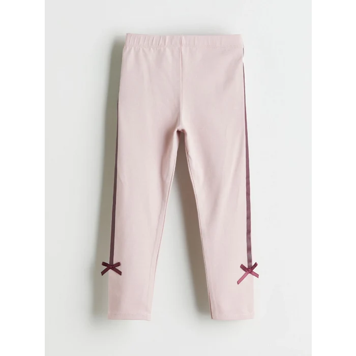 LCW Kids Pembe Beli Lastikli Kız Çocuk Tayt 2li