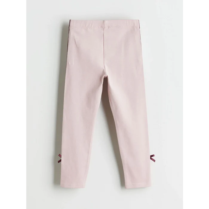 LCW Kids Pembe Beli Lastikli Kız Çocuk Tayt 2li