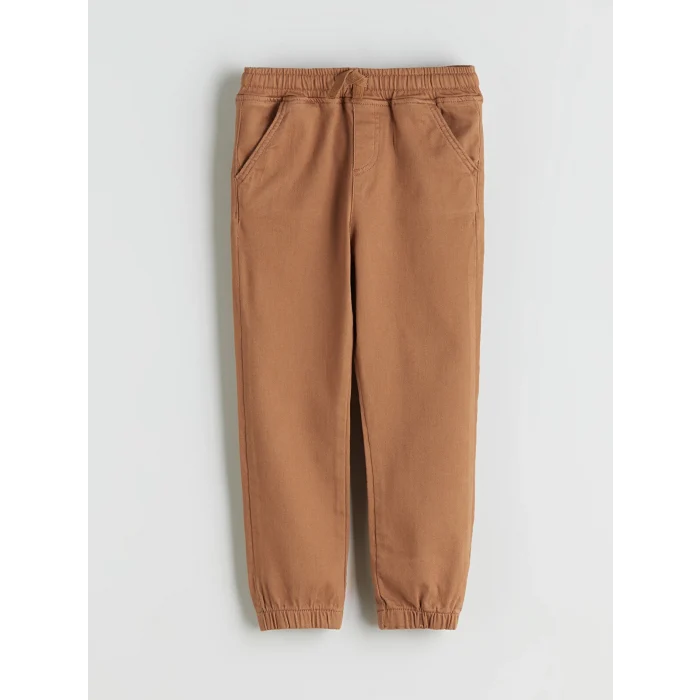 LCW Kids Bej Bisiklet Yaka Erkek Çocuk Sweatshirt ve Eşofman Alt