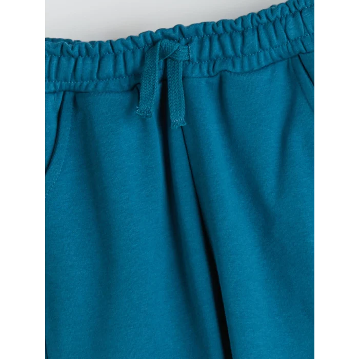 LCW Kids Bej Bisiklet Yaka Çizgili Erkek Çocuk Sweatshirt ve Eşofman Alt 2li