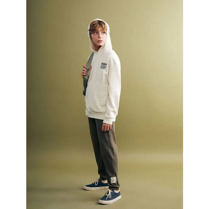 LCW Kids Haki Beli Lastikli Erkek Çocuk Eşofman Altı