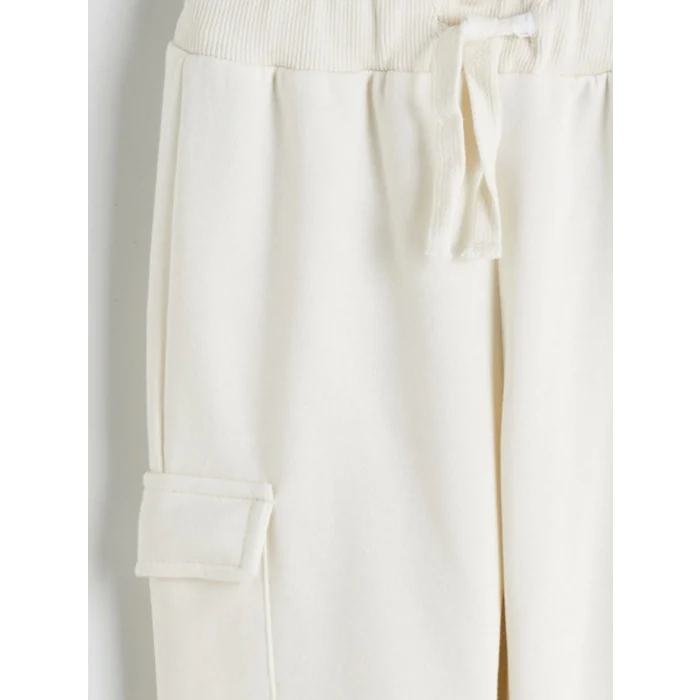 LCW Kids Bej Beli Lastikli Basic Erkek Çocuk Eşofman Alt 2li